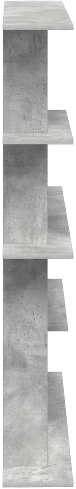 Sieninė lentyna Betono pilka 102 x 20 x 130 cm Apdirbta mediena