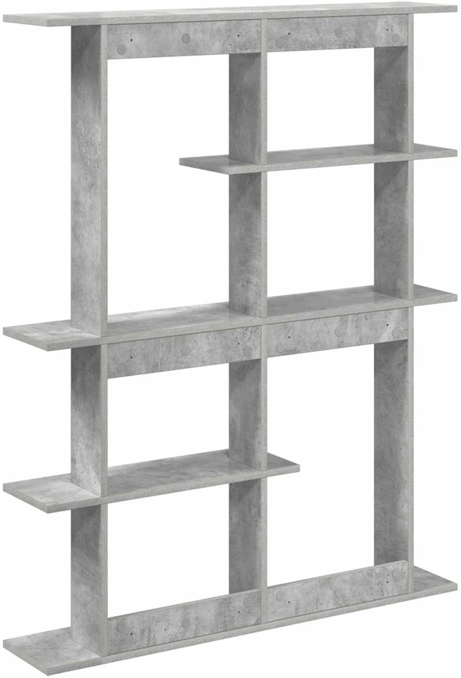 Sieninė lentyna Betono pilka 102 x 20 x 130 cm Apdirbta mediena