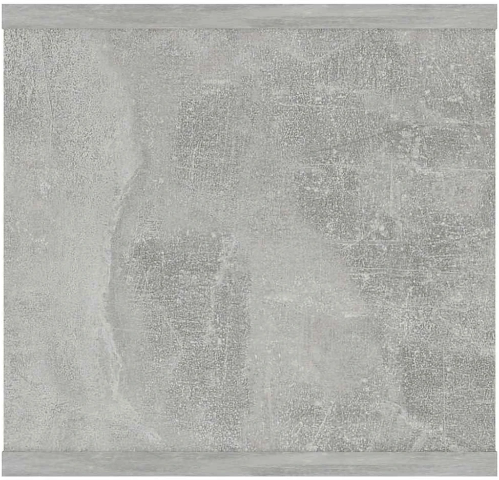 Sieninė lentyna, betono pilka, 102x30x29cm, apdirbta mediena