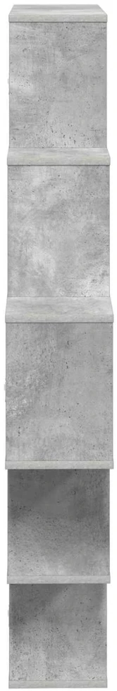 Sieninė lentyna Betono pilka 120 x 20 x 136 cm Apdirbta mediena