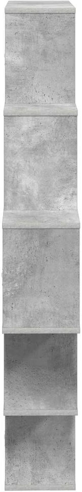 Sieninė lentyna Betono pilka 120 x 20 x 136 cm Apdirbta mediena