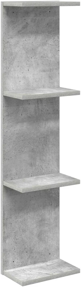 Sieninė lentyna Betono pilka 22 x 15 x 100 cm Apdirbta mediena