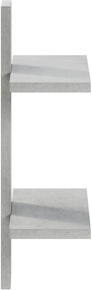 Sieninė lentyna Betono pilka 30 x 13.5 x 43 cm Apdirbta mediena