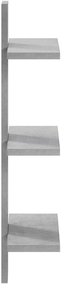 Sieninė lentyna Betono pilka 30 x 13.5 x 64.5 cm