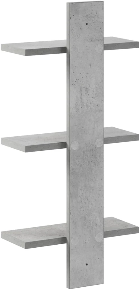 Sieninė lentyna Betono pilka 30 x 13.5 x 64.5 cm