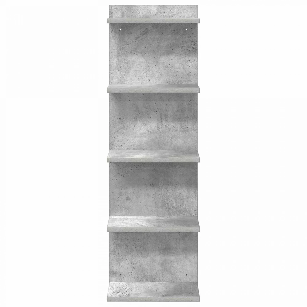 Sieninė lentyna Betono pilka 30 x 15 x 100 cm Apdirbta mediena