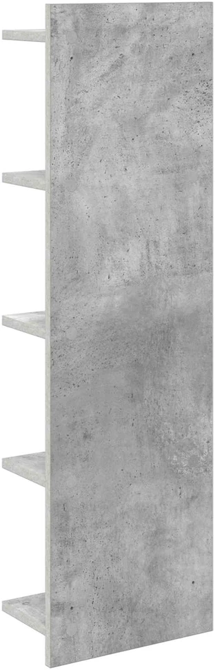 Sieninė lentyna Betono pilka 30 x 15 x 100 cm Apdirbta mediena