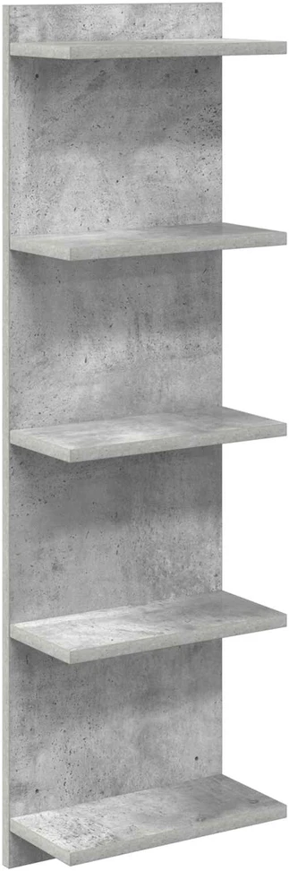 Sieninė lentyna Betono pilka 30 x 15 x 100 cm Apdirbta mediena