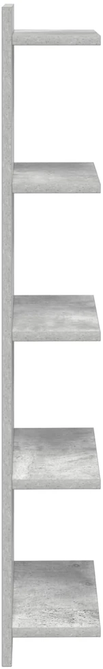 Sieninė lentyna Betono pilka 30 x 15 x 100 cm Apdirbta mediena