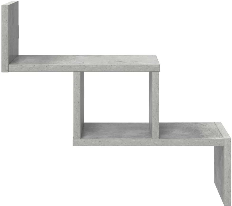 Sieninė lentyna Betono pilka 48 x 15 x 42 cm Apdirbta mediena
