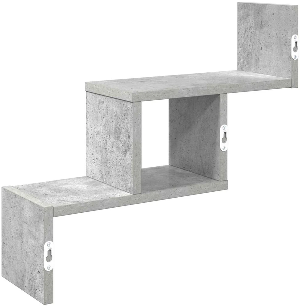 Sieninė lentyna Betono pilka 48 x 15 x 42 cm Apdirbta mediena