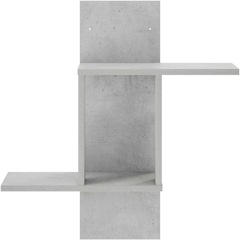 Sieninė lentyna Betono pilka 59 x 17 x 63 cm Apdirbta mediena