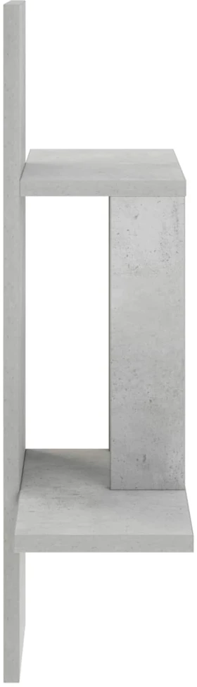 Sieninė lentyna Betono pilka 59 x 17 x 63 cm Apdirbta mediena