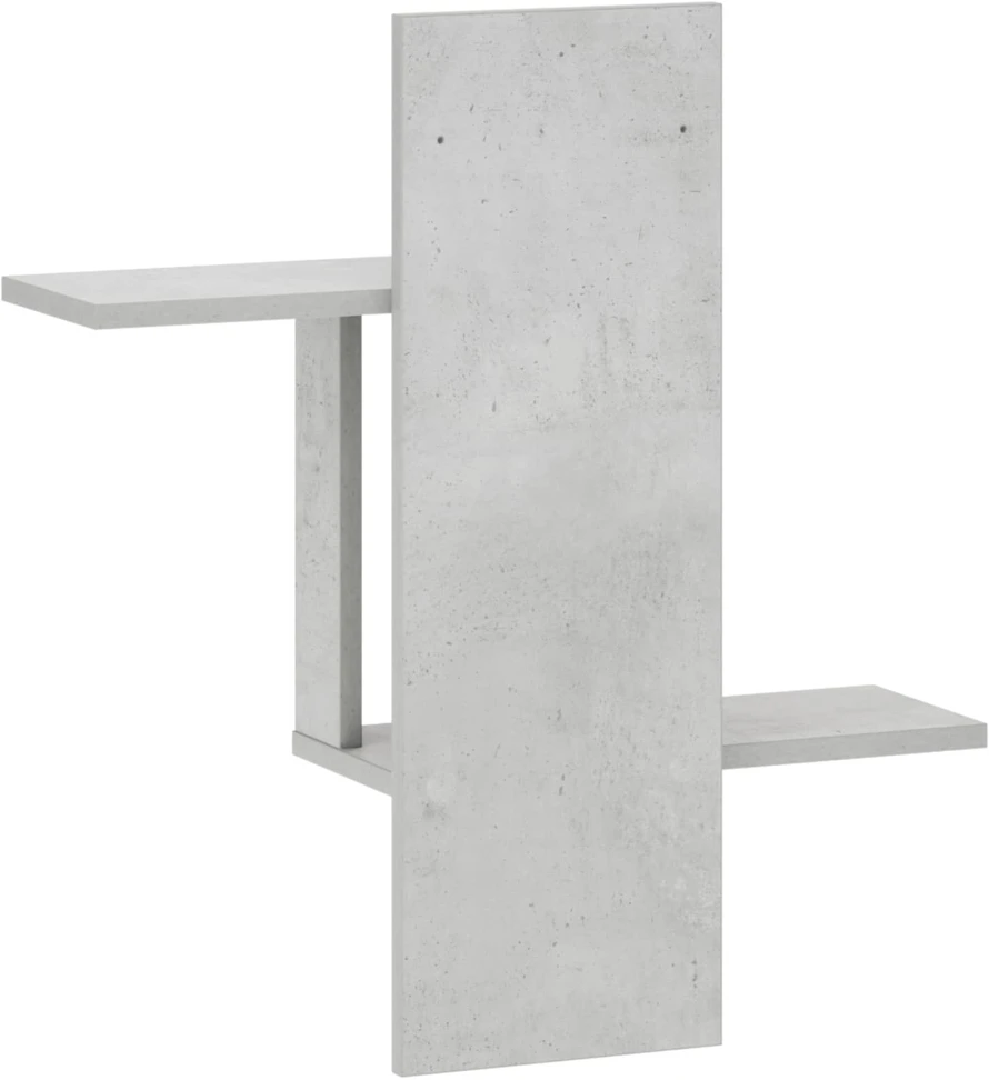 Sieninė lentyna Betono pilka 59 x 17 x 63 cm Apdirbta mediena