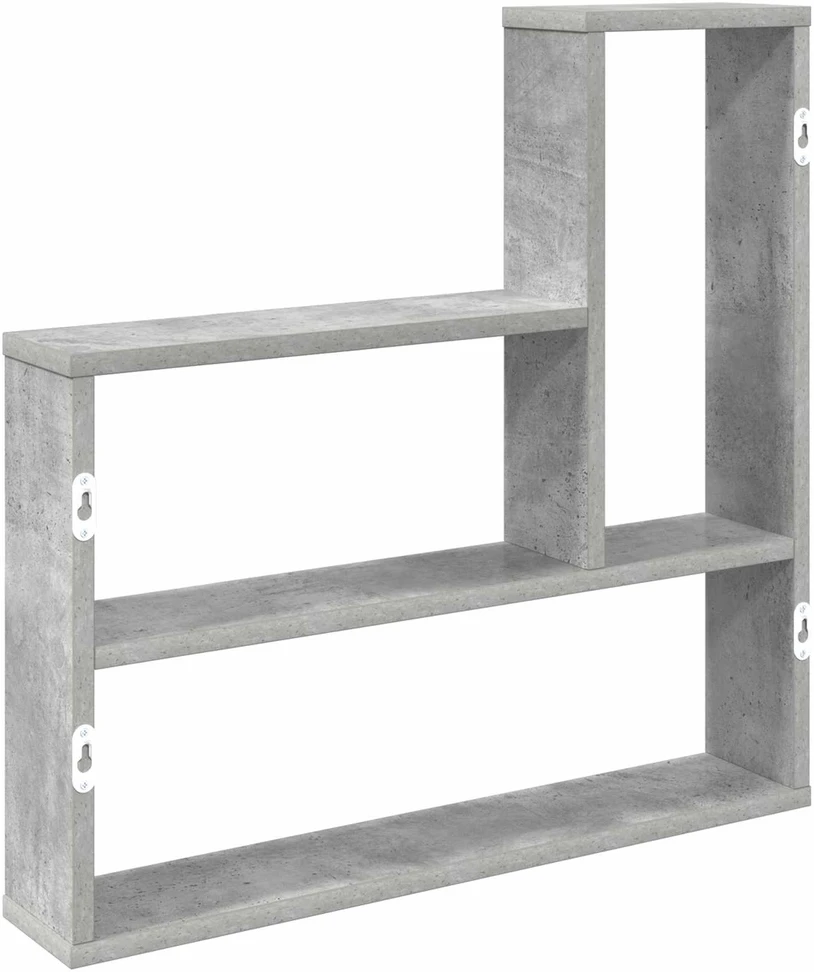 Sieninė lentyna Betono pilka 60 x 11 x 60 cm Apdirbta mediena