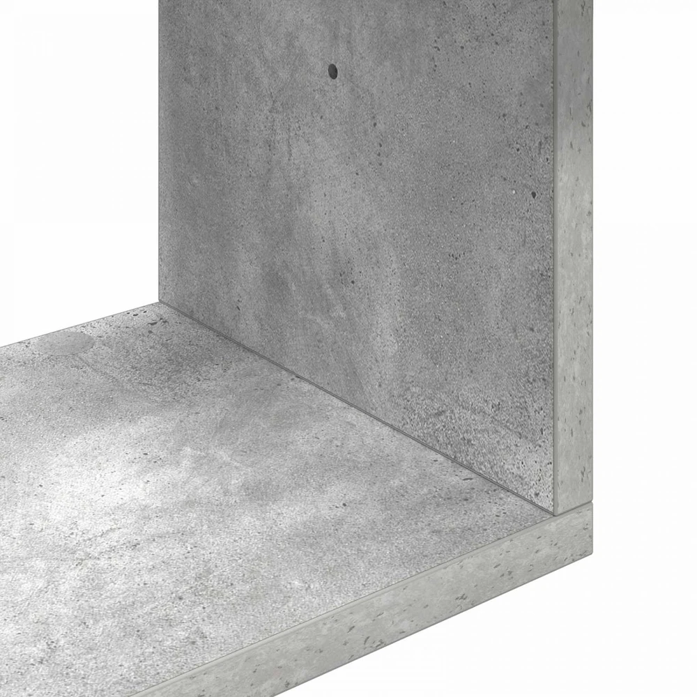 Sieninė lentyna Betono pilka 60 x 11 x 60 cm Apdirbta mediena