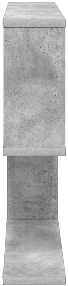 Sieninė lentyna Betono pilka 60 x 12 x 50,5 cm Apdirbta mediena