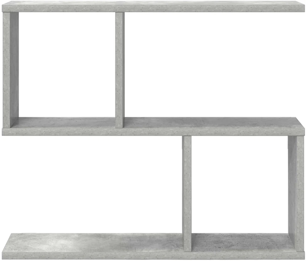 Sieninė lentyna Betono pilka 60 x 12 x 50,5 cm Apdirbta mediena
