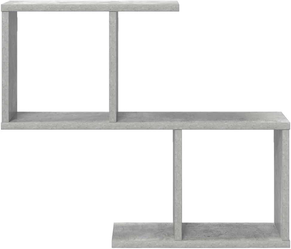 Sieninė lentyna Betono pilka 60 x 12 x 50,5 cm Apdirbta mediena