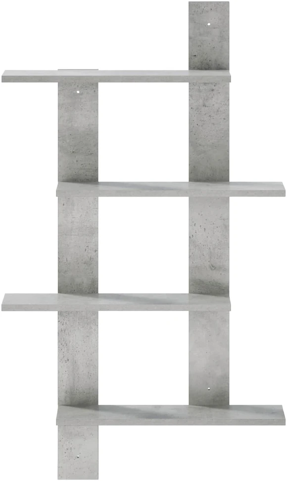 Sieninė lentyna Betono pilka 61 x 13,5 x 105 cm
