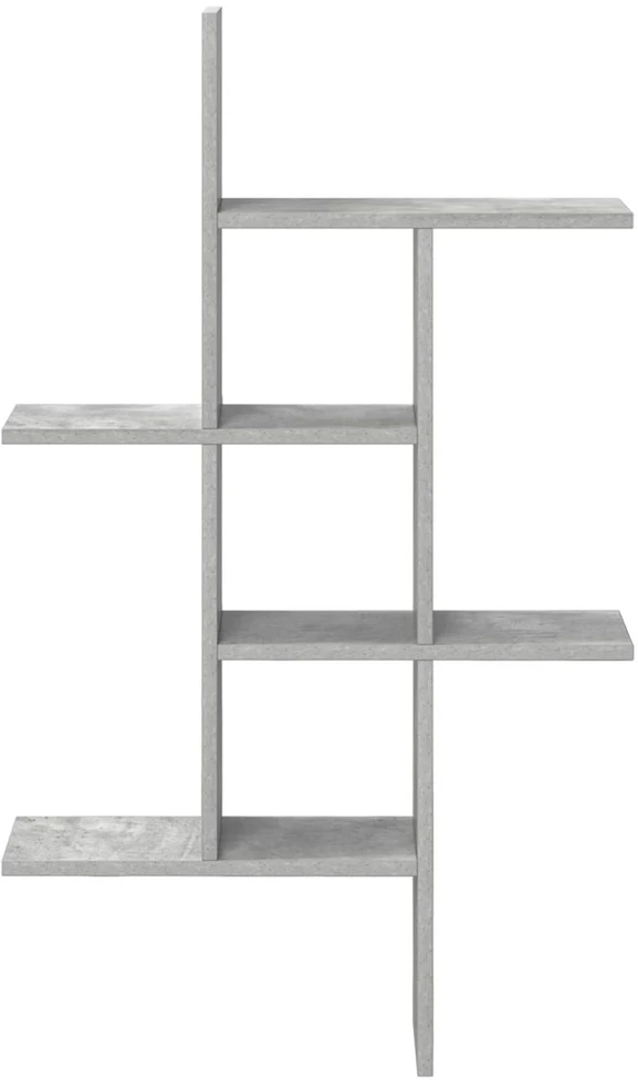 Sieninė lentyna Betono pilka 61 x 15 x 102 cm Apdirbta mediena