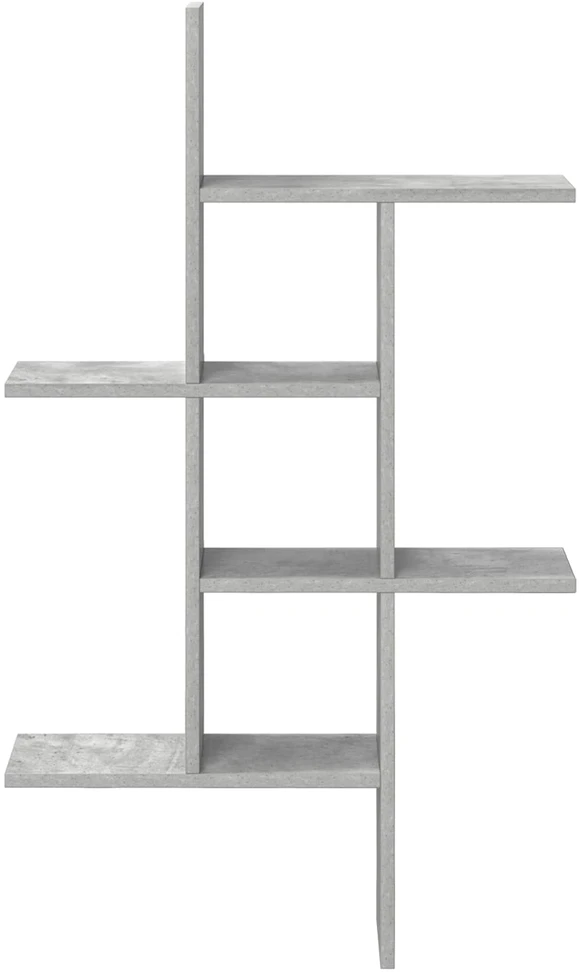 Sieninė lentyna Betono pilka 61 x 15 x 102 cm Apdirbta mediena