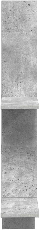 Sieninė lentyna Betono pilka 61 x 15 x 102 cm Apdirbta mediena