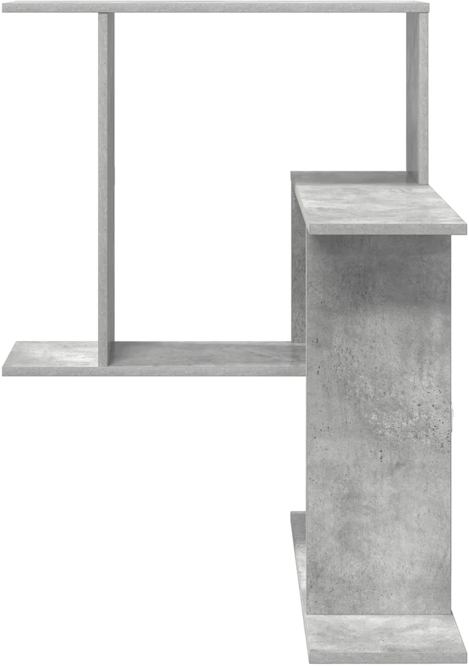 Sieninė lentyna Betono pilka 67 x 67 x 87 cm Apdirbta mediena