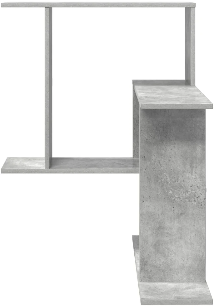 Sieninė lentyna Betono pilka 67 x 67 x 87 cm Apdirbta mediena