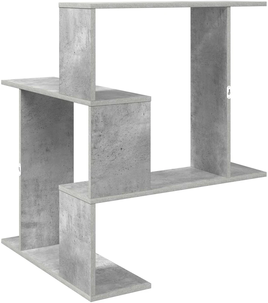 Sieninė lentyna Betono pilka 67 x 67 x 87 cm Apdirbta mediena