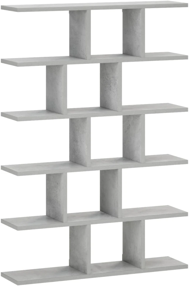 Sieninė lentyna Betono pilka 70 x 17 x 101 cm Apdirbta mediena