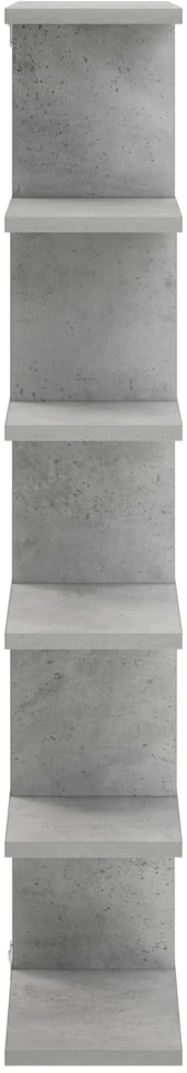 Sieninė lentyna Betono pilka 70 x 17 x 101 cm Apdirbta mediena