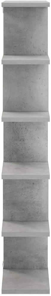 Sieninė lentyna Betono pilka 70 x 17 x 101 cm Apdirbta mediena