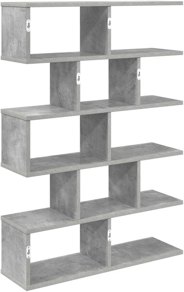 Sieninė lentyna Betono pilka 70 x 20 x 100 cm Apdirbta mediena