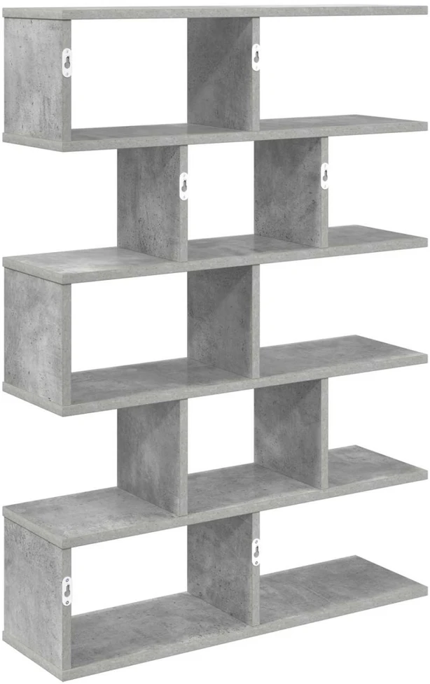 Sieninė lentyna Betono pilka 70 x 20 x 100 cm Apdirbta mediena