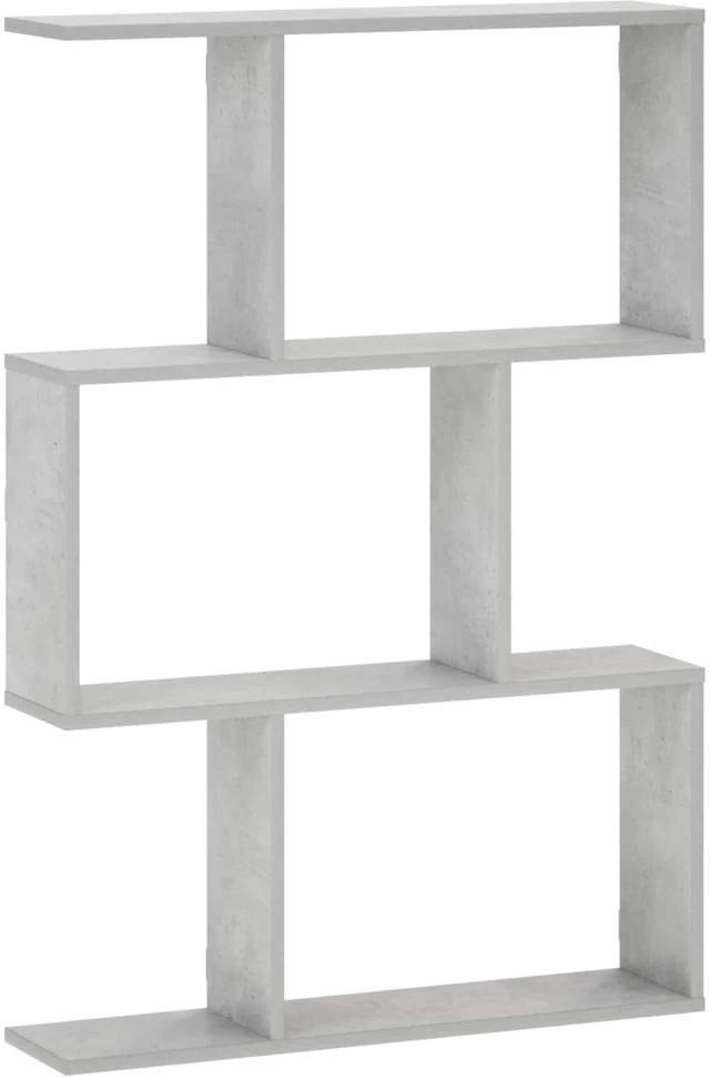 Sieninė lentyna Betono pilka 72 x 17 x 105 cm Apdirbta mediena