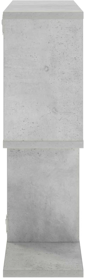 Sieninė lentyna Betono pilka 72 x 17 x 55.5 cm Apdirbta mediena