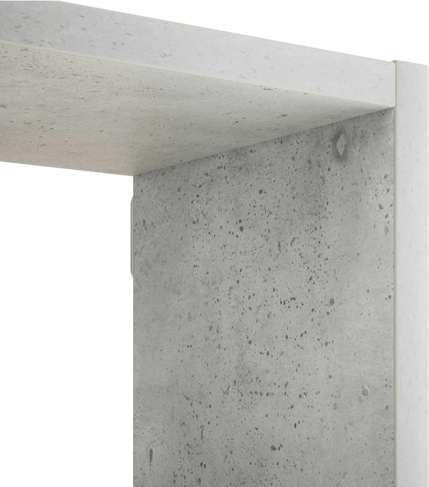 Sieninė lentyna Betono pilka 72 x 17 x 55.5 cm Apdirbta mediena