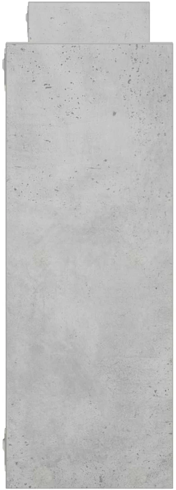 Sieninė lentyna Betono pilka 78.5 x 17 x 45 cm Apdirbta mediena