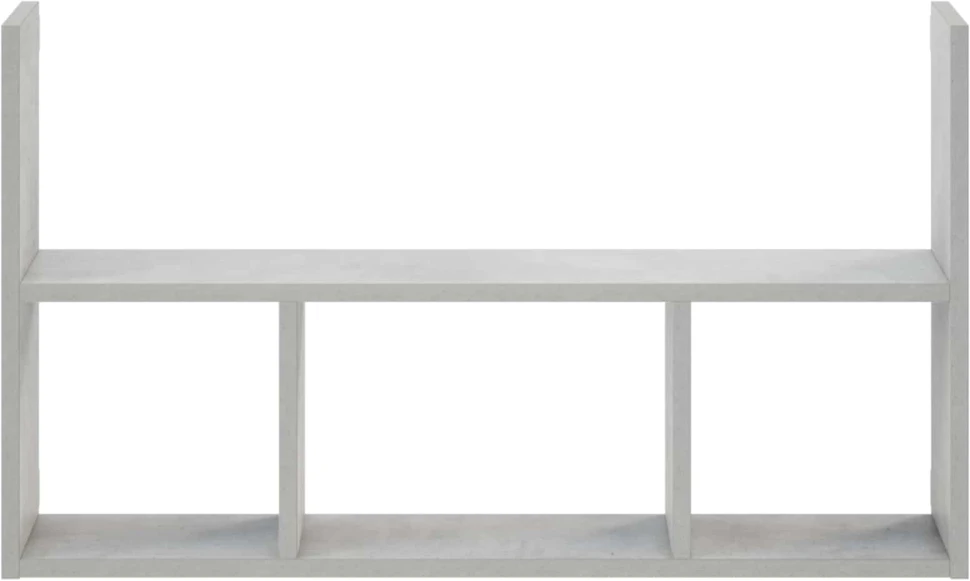Sieninė lentyna Betono pilka 78.5 x 17 x 45 cm Apdirbta mediena