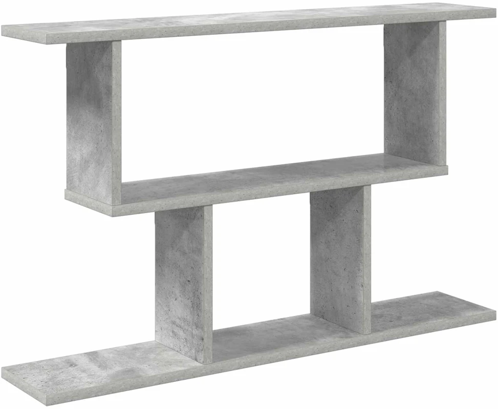 Sieninė lentyna Betono pilka 80 x 15 x 50,5 cm Apdirbta mediena