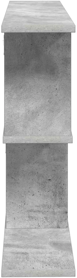 Sieninė lentyna Betono pilka 80 x 15 x 50,5 cm Apdirbta mediena