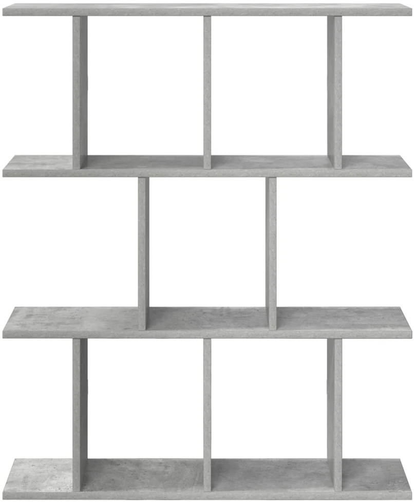 Sieninė lentyna Betono pilka 80 x 20 x 96 cm Apdirbta mediena