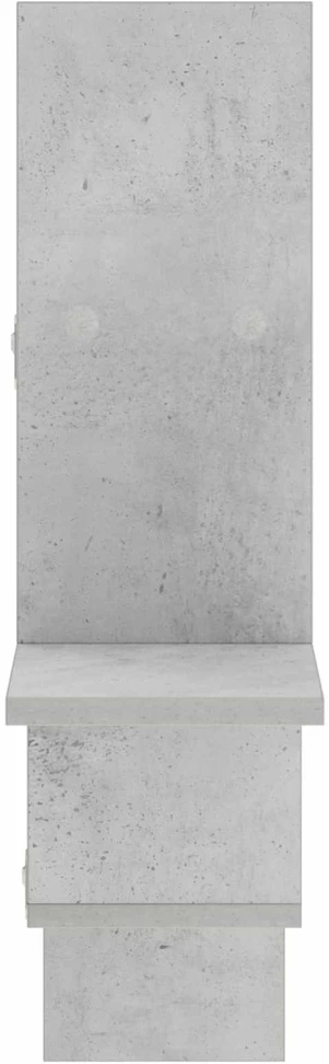 Sieninė lentyna Betono pilka 87 x 17 x 75 cm Apdirbta mediena