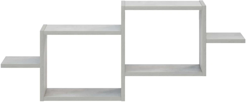 Sieninė lentyna Betono pilka 95 x 17 x 37 cm Apdirbta mediena