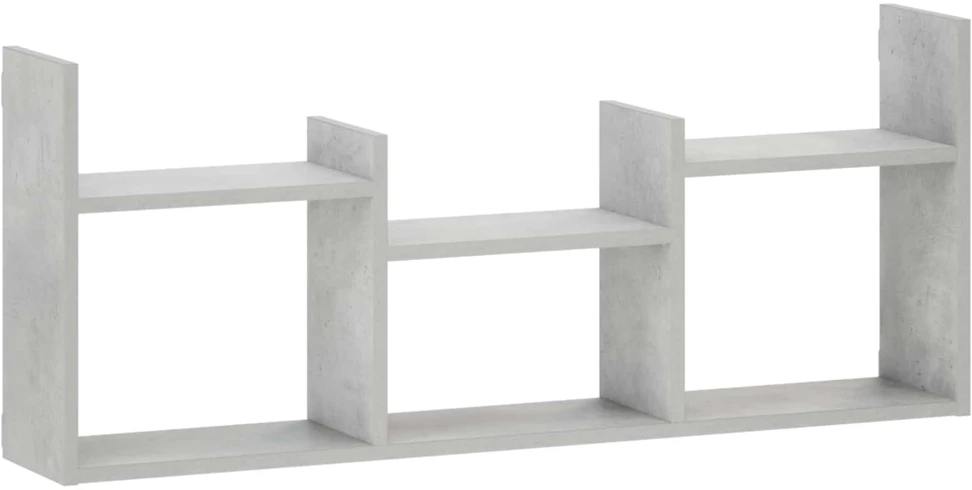 Sieninė lentyna Betono pilka 97,5 x 17 x 40 cm Apdirbta mediena