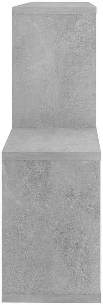 Sieninė lentyna, betono pilkos spalvos, 100x18x53cm, mediena