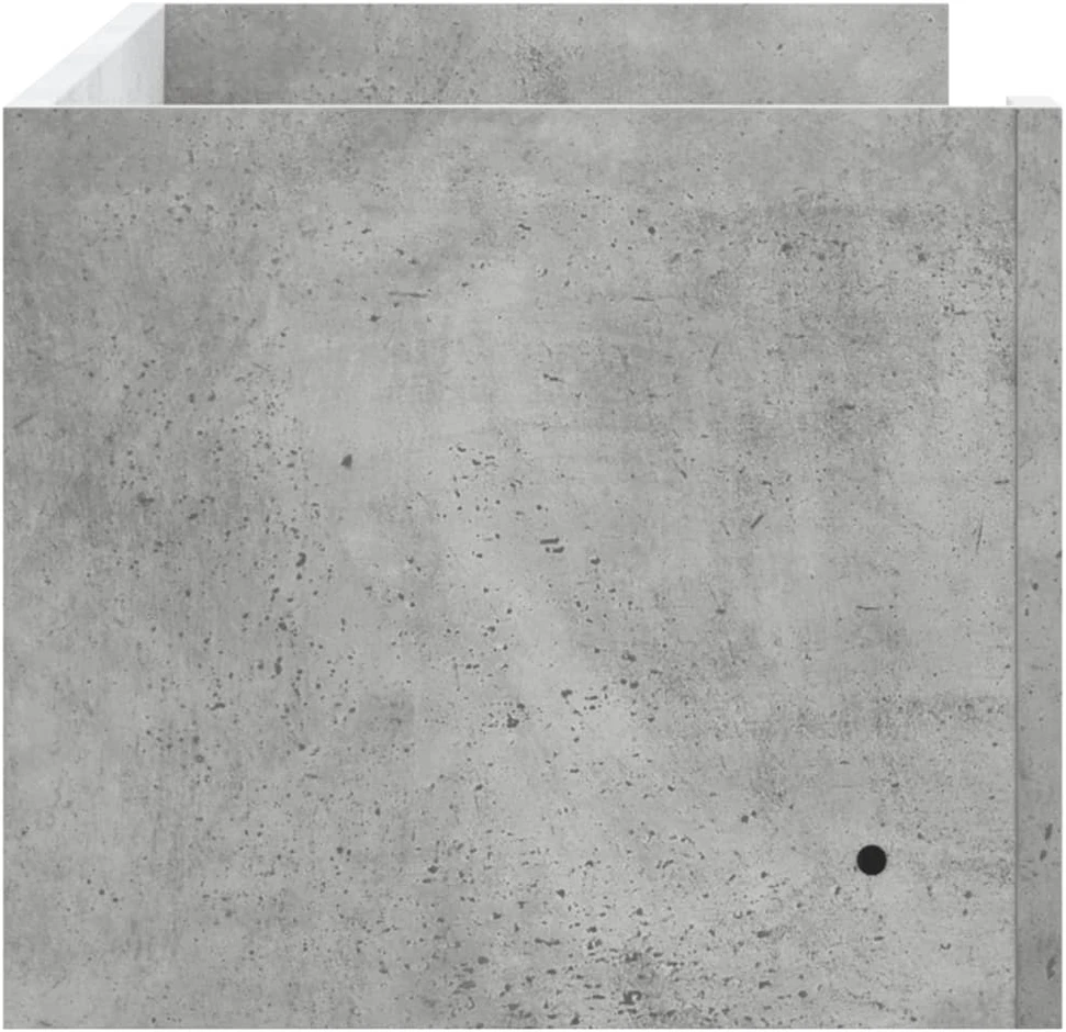 Sieninė lentyna, betono pilkos spalvos, 100x35x30,5cm, MDP