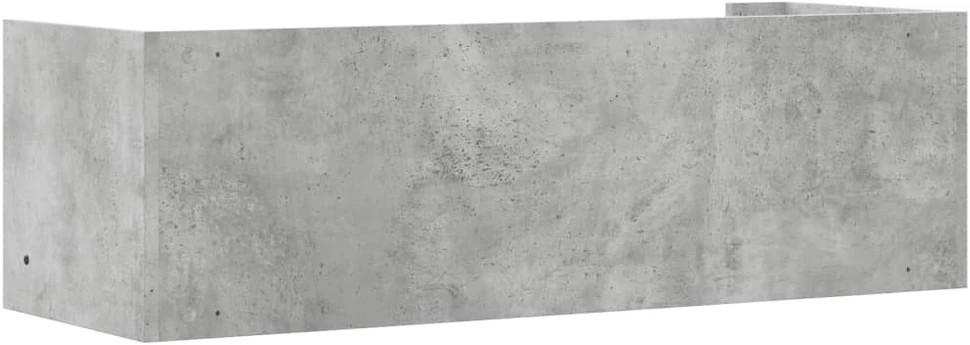 Sieninė lentyna, betono pilkos spalvos, 100x35x30,5cm, MDP