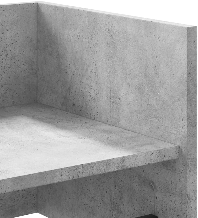 Sieninė lentyna, betono pilkos spalvos, 100x35x30,5cm, MDP
